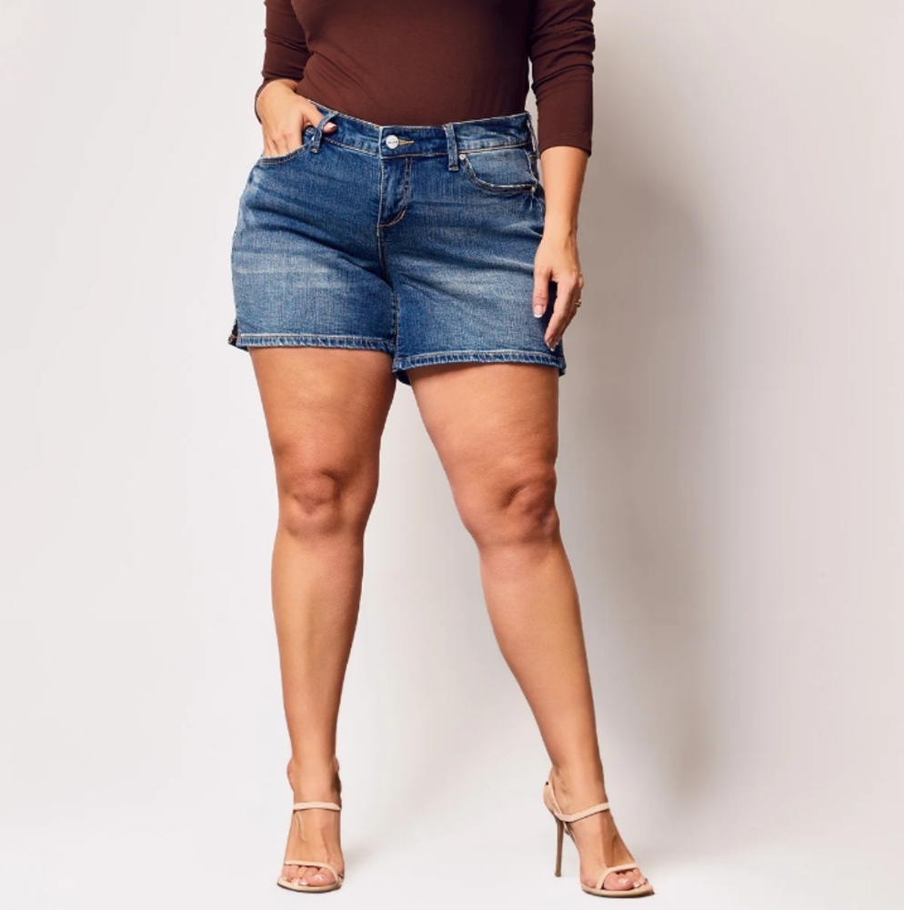 Lane Bryant Venezia Distressed Shorts Size 18 New